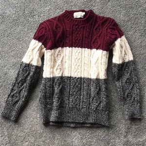 Blarney Aran Originals cable knit sweater small